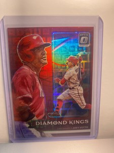 2022 Panini Donruss Optic Diamond Kings Red Pandora Prizm /99 Joey Votto #23