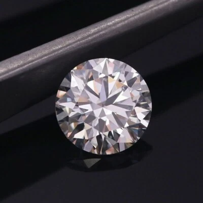 0.30 Ct D Color SI1 Clarity CVD Lab Grown Loose Diamond Round 4.90 mm Certified - Image 1 of 3