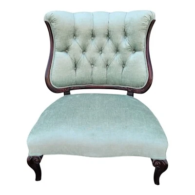 古董摄政风格大号舒适阅读椅卧室椅子新 — 第 1/4 张图片