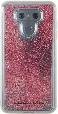 Funda protectora contra impactos Case Mate Naked resistente cascada para LG G6 - transparente/rosa Foto 1 de 3