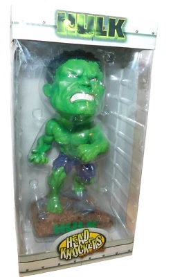 Figura Hulk Head Knockers 2003 NECA mercancía oficial de la película pintada a mano nueva en caja Foto 1 de 4