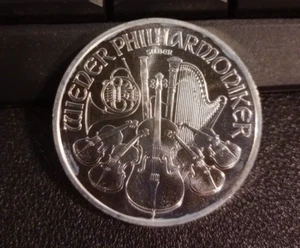 Silver Euro Austrian Philharmonic 2008 1 oz coin 999 Prooflike Key Date 1st year - Picture 1 of 2
