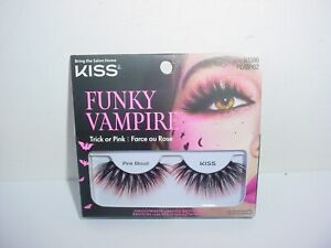 KISS Party False Eyelashes Limited Edition Funky Vampire- Pink blood