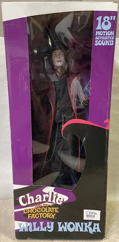 NECA Charlie & The Chocolate Factory 18" Willy Wonka Motion Activated Figure Cover