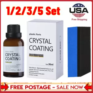 1-5Set Plastic Parts Crystal Coating Car Refresher Agent Maintenance Accessories - Picture 1 of 15