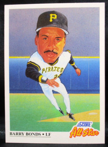 1991 Score All-Star Barry Bonds Baseball Card #668