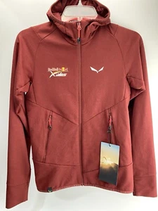 SALEWA Dryton X-Alps HD Fleece Jacket Women Maroon Red SIZE XS. RED BULL NWT - Picture 1 of 13