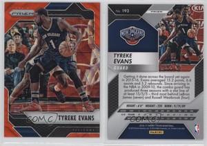 2016-17 Panini Prizm Orange Wave Prizm /25 Tyreke Evans #193