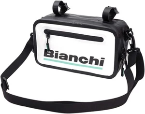 Bianchi Sac à bandoulière bidirectionnel caoutchouc blanc accessoire de vélo L270 x H150 x P100 mm 255 g - Photo 1/4