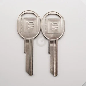 NEW 2 GM Logo OEM DOORS/TRUNK "B" Key Blank Uncut 320589 B49P B49 01154611 5-B - Picture 1 of 5