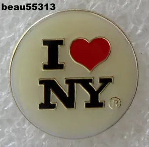 ⭐I LOVE NEW YORK USA STATE JACKET HAT VEST LAPEL TRAVEL PIN - Picture 1 of 1