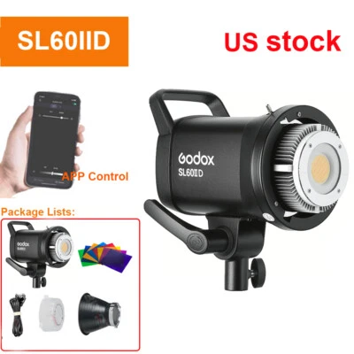 Luz diurna Godox SL-70w SL60IID luz de video LED Bowens para luz de disparo al aire libre Foto 1 de 4