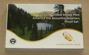 2019 mint Proof US America the Beautiful Quarters (PQ9) Set from U.S. Mint - Picture 1 of 4