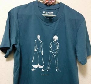 UNIQLO Jujutsu Kaisen Satoru Gojo Suguru Getou T-shirt Japan Pre-Owned M size - Picture 1 of 3