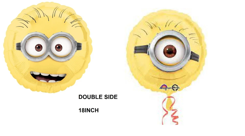2*Foil balloon 18 inch  Despicable Me Minions party decoration - Image 1 of 1