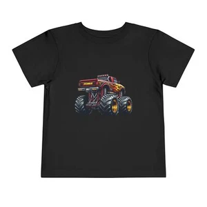 Monster Truck Toddler Tee - Fun Gift for Kids, Playtime Shirt, Birthday, - Picture 1 of 37