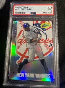 2008 eTopps - #29 Alex Rodriguez/899 PSA 9, Pop 1, 2 superiore - Foto 1 di 2
