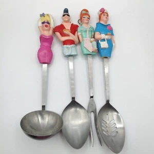 Utensilios para servir vintage decorativos estilo años 50 MCM decoración de cocina figuras raras - Imagen 1 de 9