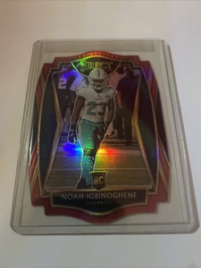 2020 Panini Select Noah Igbinoghene RC Red Die-Cut Prizm Dolphins Rookie