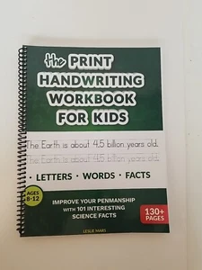 The Print Handwriting Workbook for Kids: Improve Your Penmanship with 101 Intere - Picture 1 of 3
