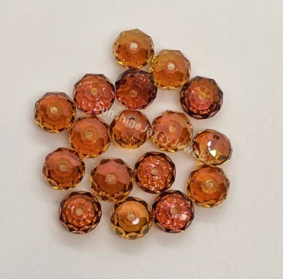 6pc Swarovski Crystal Copper 8mm Briolette 5040 Beads - Image 1 of 2