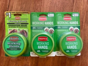Lot of 3 O'Keeffe's WORKING HANDS Cream 2.7oz Jar - Picture 1 of 4