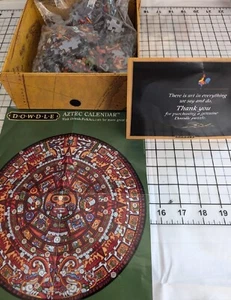 AZTEC CALENDAR ~ ROUND JIGSAW PUZZLE, 500 Piece NEW - Picture 1 of 3