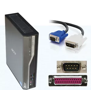 MINI COMPUTER ACER VERITON L4620G 64-BIT FÜR WINDOWS 7 10 RS-232 LPT PARALLEL - Bild 1 von 1