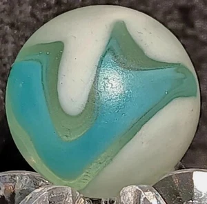 Vintage Vitro Agate, Patch Fancy Conqueror Marble. .62" Mint. Wedding Cake Like. - Picture 1 of 10