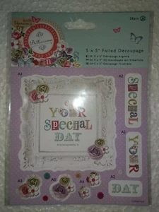 Nuevo decoupage laminado Docrafts Your Special Day 5 X 5" - Imagen 1 de 3