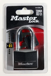Master Lock 141DLF Keyed Padlock with 2 Keys Size 4 Sheds Gates Storage Lockers - Picture 1 of 5