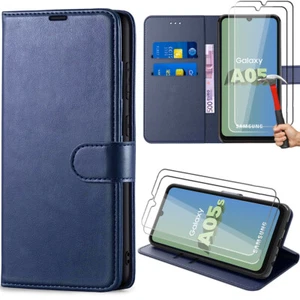 Coque Cuir PU pour Samsung Galaxy A14 A15 A53 A54 A23 A13 5G A05s+2 Verre Trempé - Photo 1/21