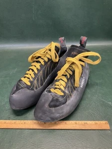 Boreal Diablo Athletic Rock Climbing Shoes Black Suede 12.5 US, 11.5 UK, 46.5 EU - Picture 1 of 12