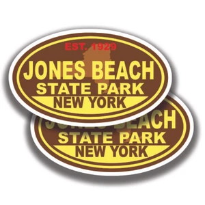 Casa rodante Jones Beach State Park pegatinas 2 calcomanías New York Bogo ventana coche - Imagen 1 de 1