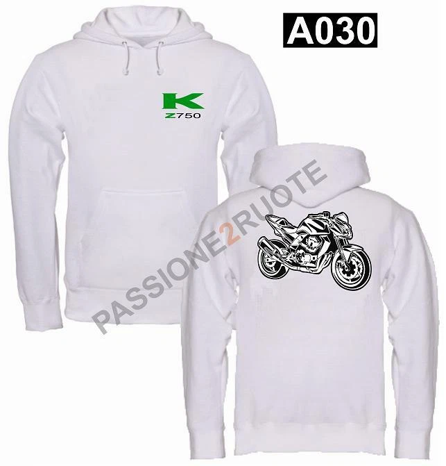 Kapuzensweatshirt Z750 Weiß White Hoodie Sweatshirt A030 - Bild 1 von 1