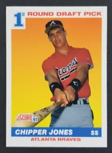Chipper Jones 1992 Score Rookie Baseball Card #671 (NM) - Picture 1 of 2