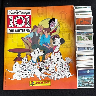EMPTY ALBUM + SET COMPLET STICKERS PANINI 101 DALMATIENS DISNEY 1995 RARE - Photo 1/3