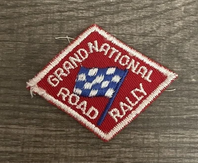 Vintage  Grand National Road Rally Red Diamond Shaped BSA Patch - Image 1 of 2