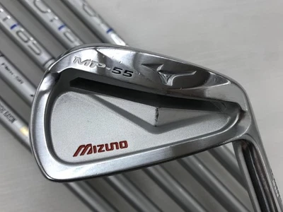 Mizuno MP-55 Iron Set 5-9 SR Rifle Steel Shafts Right-Hand Used - Image 1 of 4