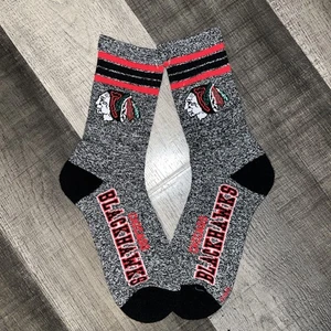 CHICAGO BLACKHAWKS NHL HOCKEY LOGO MARMOR MITTELHOHE CREW-LANGE SOCKEN LARGE - Bild 1 von 1