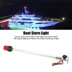 Hot 22in Boat Stern Light LED Waterproof 360 Degree Signal Lamp Fishing Yachts - Picture 1 of 22