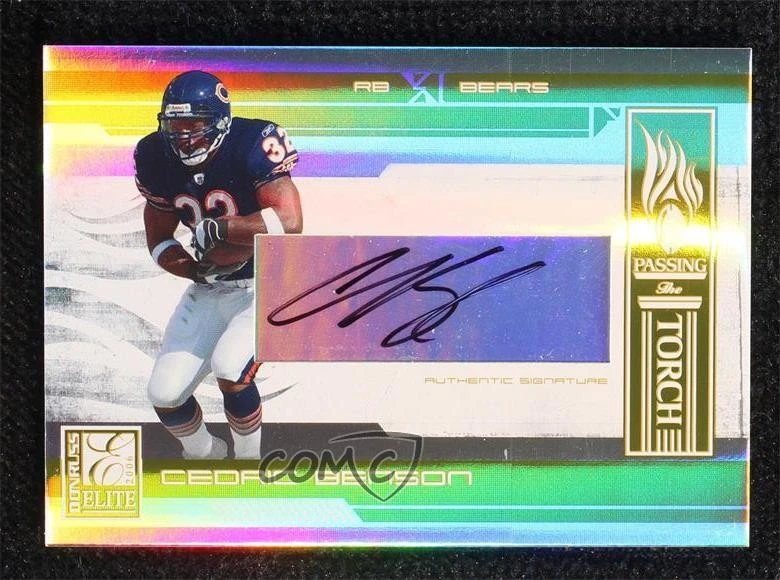 2006 Donruss Elite Gold Signatures /49 Cedric Benson Gale Sayers #PT-23 Auto HOF - Image 1 of 2
