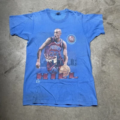 Camiseta Grant Hill Grande Juvenil Niños Años 90 00 Y2k Detroit Pistons NBA Camiseta de Baloncesto Foto 1 de 4