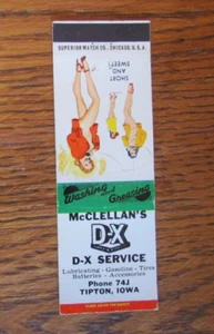 CUBIERTA MATCHBOOK GIRLIE TIPTON, IOWA GIRLIE MATCHCOVER -B7 - Imagen 1 de 2