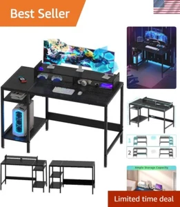 Modern Industrial Home Office Desk with Scratch-Resistant Surface - 47” Table - Picture 1 of 9