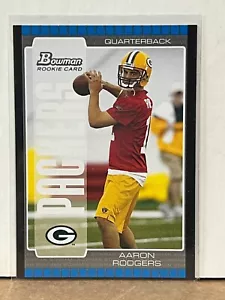 Aaron Rodgers 2005 Bowman Football Rookie Card #112 RC SP RARE Green Bay Packers - Picture 1 of 2