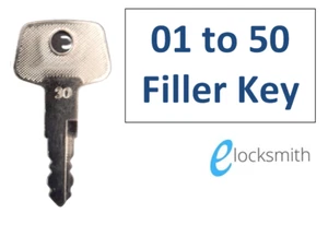 01 to 50 Key fits Jayco, Hume, Caravan, RV, Filler Caps and more - Free Post - Picture 1 of 3