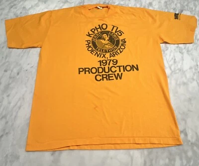 1979 Jerry Lewis Telethon Shirt XL KPHO TV5 Production Crew Muscular Dystrophy - Image 1 of 4