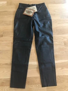 NWT Harley Davidson Leather Motorcycle Biker Rider Pants Women Size 40/12 - Picture 1 of 10