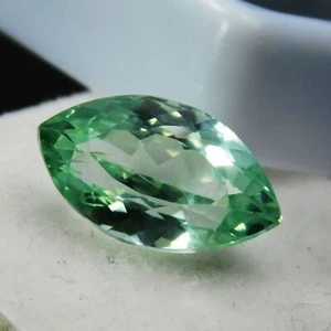 8.22 Ct Natural Pear Cut Sapphire CERTIFIED Flawless Bluish Green Loose Gemstone - Picture 1 of 13